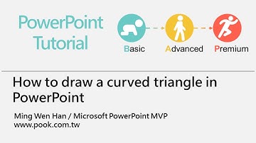 How to draw a curved triangle in PowerPoint
