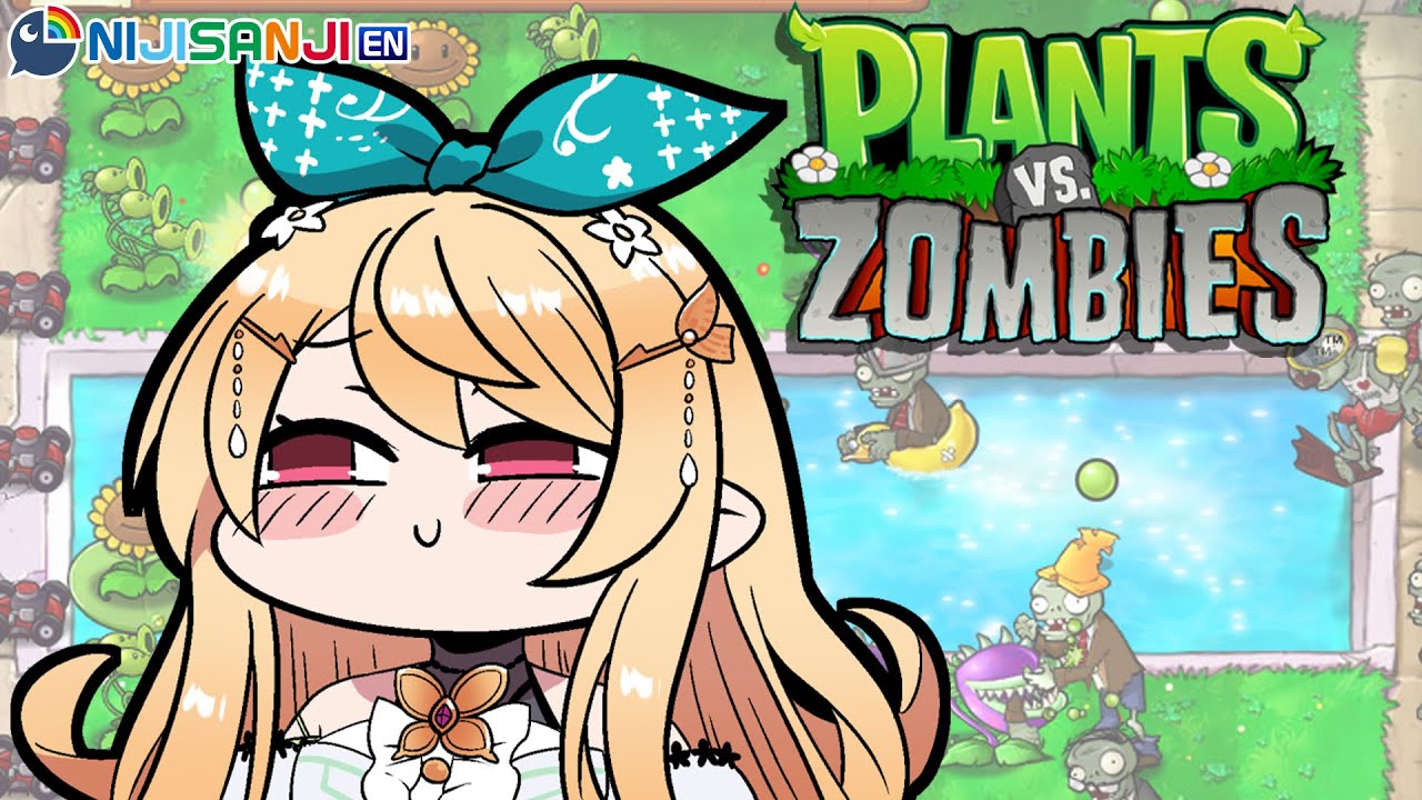 【PLANTS VS ZOMBIES】zombos keep out!!!【NIJISANJI EN | Pomu Rainpuff】のサムネイル