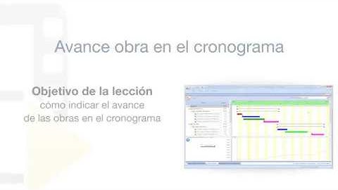 Tutorial de PriMus KRONO - Avance obra en el cronograma - ACCA software