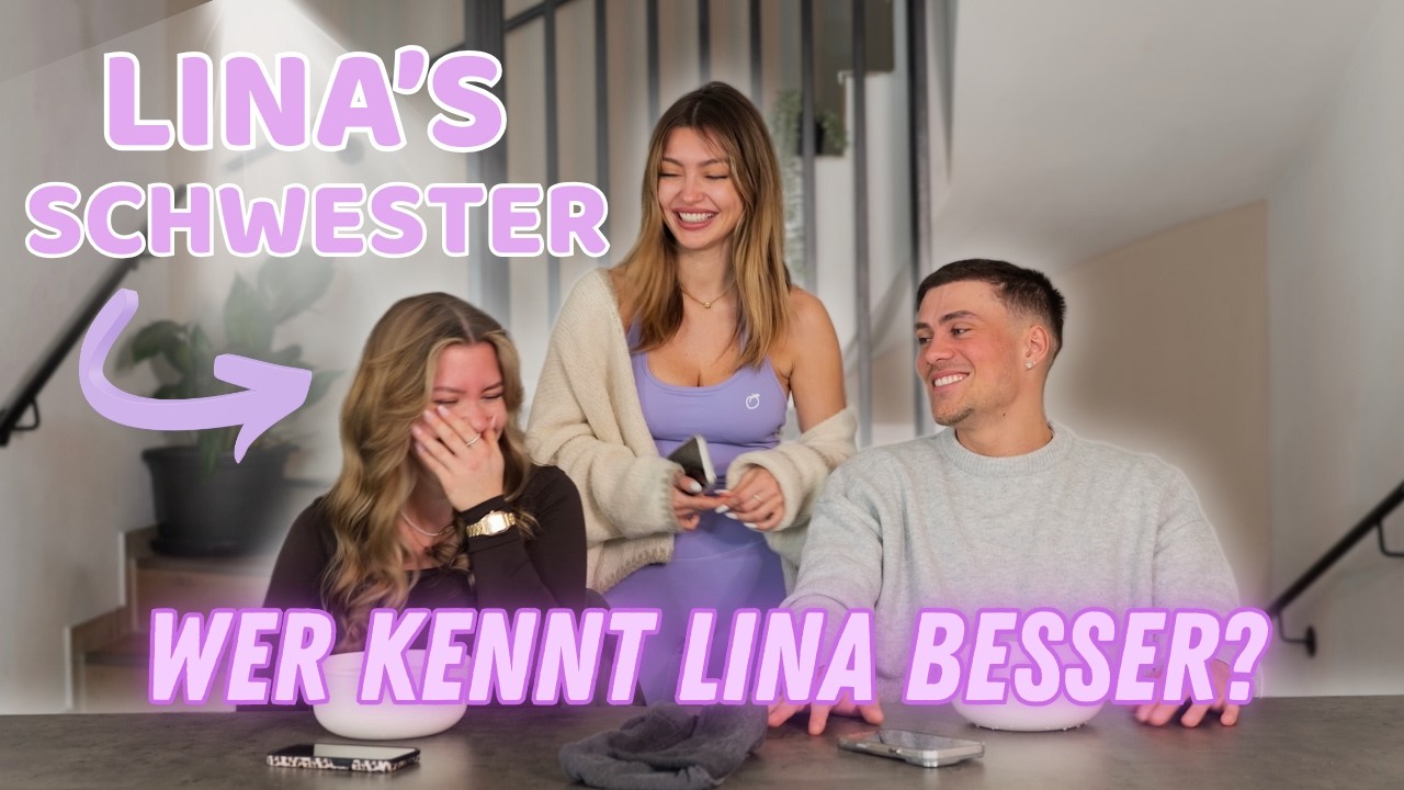 WER KENNT LINA BESSER ⁉️😵 Lina's Schwester 🆚 Ryan