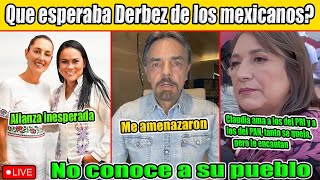 Los Mexicanos responden de manera contundente a Derbez. Morenistas molestos por Alejandra del Moral.