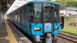 【4K】IRいしかわ鉄道 IR521系2両編成 普通金沢行き 津幡駅発車