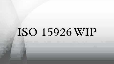 ISO 15926 WIP