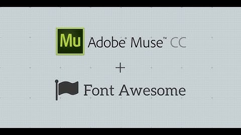 How to use fontawesome icons in Adobe Muse CC 2017