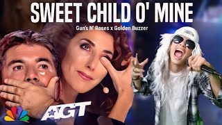 Amazing Cover Song Guns N'Roses A golden voice shook the stage America's Got Talent