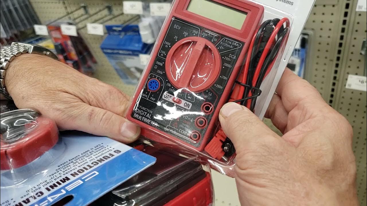 Harbor freight employee telling me how to use multimeter to test