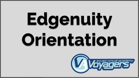 Edgenuity Orientation
