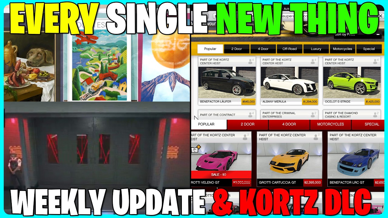 EVERY Single NEW Feature Added In The Kortz Center Heist DLC - GTA 5 Online Weekly Update