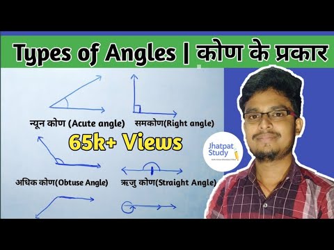 Type of angle in hindi | kon ke prakar | कोण के प्रकार एवं परिभाषा