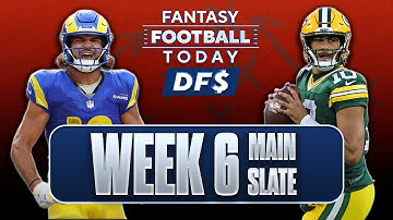 NFL DFS Week 6 Preview: Main Slate Lineups, Picks, Stacks and Ownership I FFT DFS