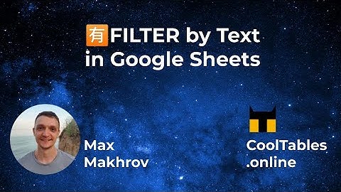 Filter by Text with a Function in Google Sheets
