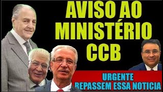 AVISO DE FINAL DE ANO URGENTE! MINISTÉRIO DOS ANCIÃES CORRE SERIOS RISCOS-COMPARTILHEM ESSANOTICIA!!