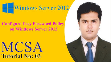 Easy Password Policy & Account Lockout Policy on Windows Server 2012 R2