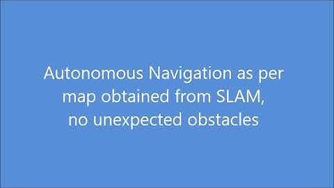 ROS AI nanocar with autonomous navigation on map created by SLAM technique (Part 1).