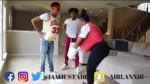 PREGNANT BANANA CREW CHALLENGE ( HILARIOUS )  | IAMJUSTAIRI