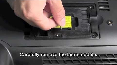 Lamp Replacement Step-by-step Instruction for Optoma EX525ST