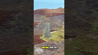 An aerial look at a curious stone structure beside Hisehope Reservoir in Weardale