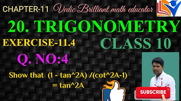 20. EXERCISE 11.4 //QUESTION  NO-4   //TRIGONOMETRY// CHAPTER-11//TS and AP// CLASS-10 MATHS