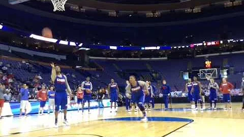 KU freshman guard Frank Mason back flip dunk