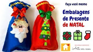 Faça uma linda Embalagem de Papai Noel para presentear