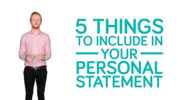 What to include in the perfect personal statement