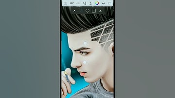 Autodesk Sketchbook Hair Style Autodesk Sketchbook Face smooth #shivam #crative #shorts