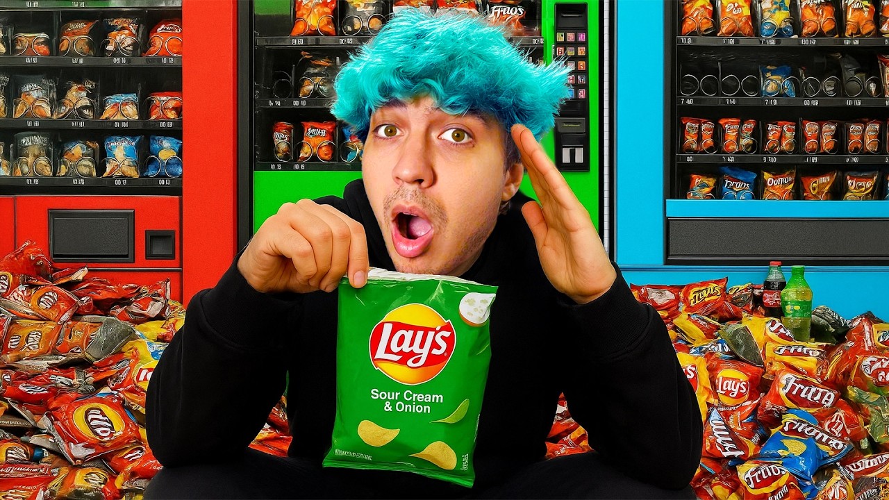 Přežívám 24H na Jídle z AUTOMATŮ?!