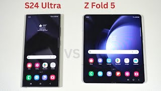 Samsung Galaxy S24 Ultra vs Galaxy Z Fold 5 Speed Test and Camera Comparsion