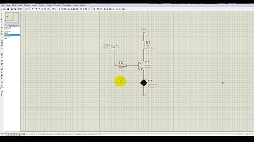 LED Blinky and Transistor Inverter Simulation using BJT in Proteus