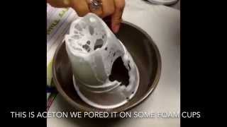 Dissolving foam cups