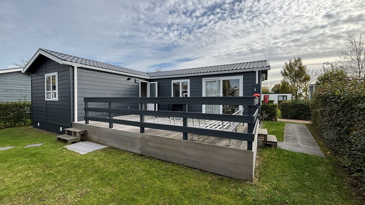 Prachtig L-chalet te koop Vakantiepark Capfun De Pekelinge, Walcheren