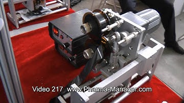 Printer for printing validity period and batch number on packaging. Video 217 www.Pharma-Manager.com