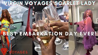 VIRGIN VOYAGES SCARLET LADY EMBARKATION DAY! + Sea Terrace Balcony Room | Solo Birthday Cruise by SheaMonique 14,168 views 11 months ago 41 minutes