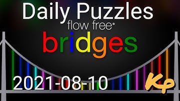 Flow Free Bridges - Daily Puzzles - 2021-08-10 - August 10th 2021