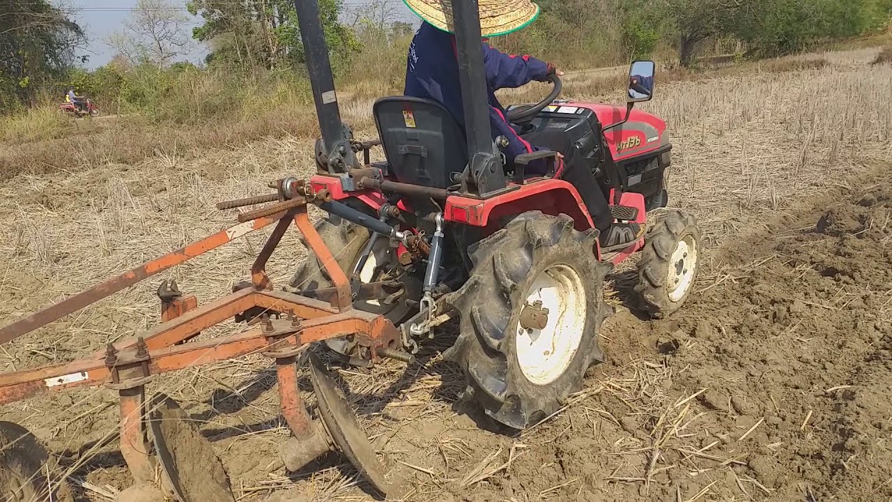 Mini Tractor old form Japan /รถไถเก่าญี่ปุ่นมิตซู 13 แรง ไถนาดินแข็ง