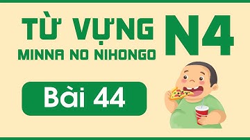 Từ vựng N4 bài 44 | Minna no Nihongo
