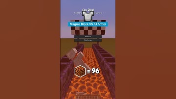 Minecraft magma VS All Armor#reels #minecraft #minecrafttutorial #fyp