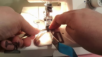Rubyjam Fabric - How To Attach Fold Over Elastic with a Coverstitch #sewingtutorial #sewingtips