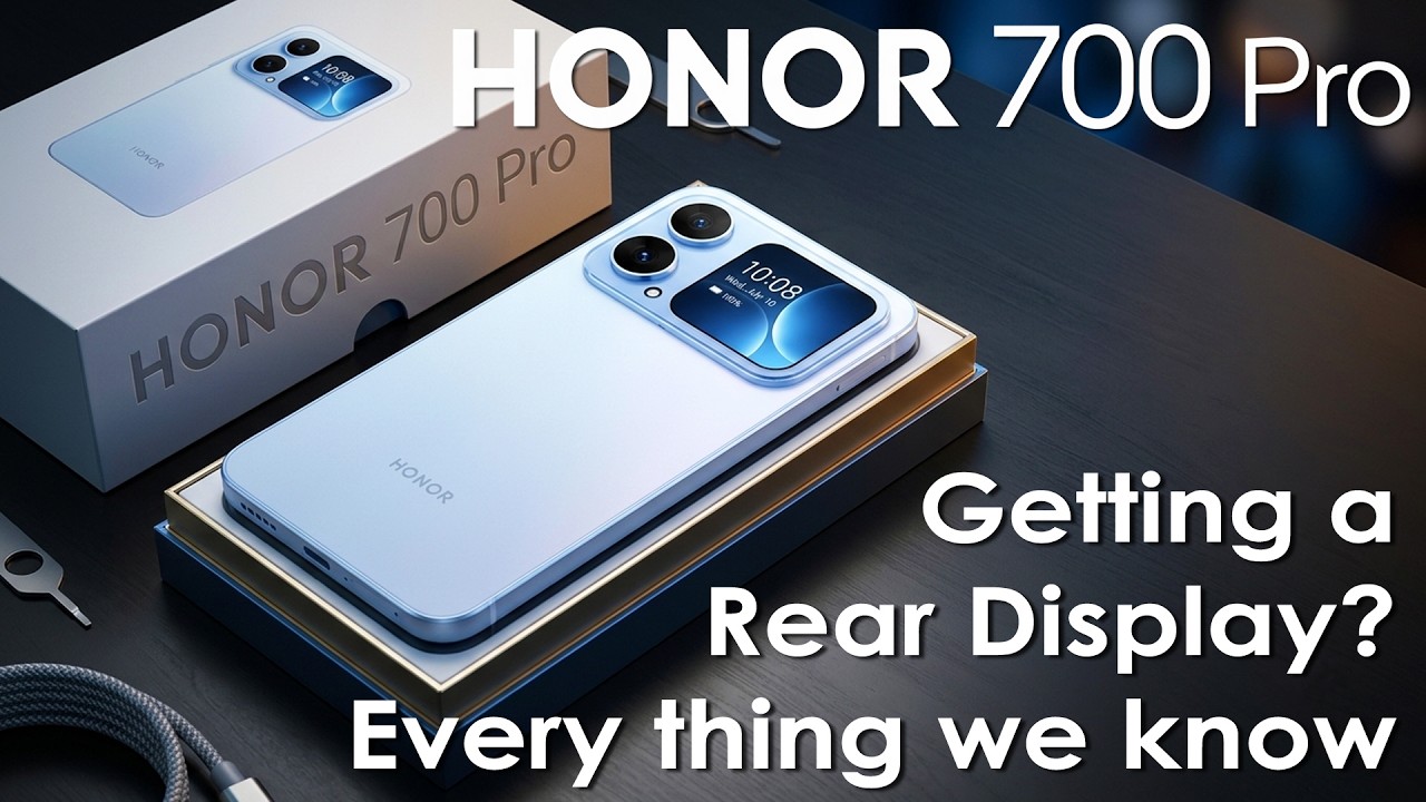 Perbandingan layar depan dan layar belakang Honor 700 Pro