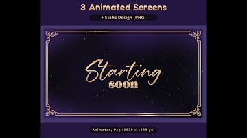 Royal Purple Night Animated Stream Package: For Twitch Overlay, YouTube, Kick Dark Elegant Overlays