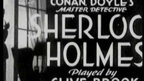 SHERLOCK HOLMES 1932 68 Minutes Clive Brook Mystery