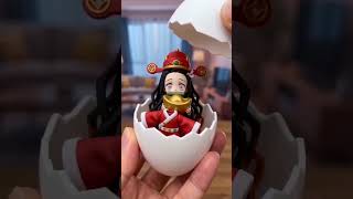 Closed the egg… and she came out DIFFERENT 😭❤️#nezuko