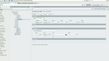 TYPO3 - How to make a new page with text and image