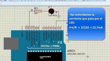 Encender un LED usando un pulsador y Arduino uno (simulación)