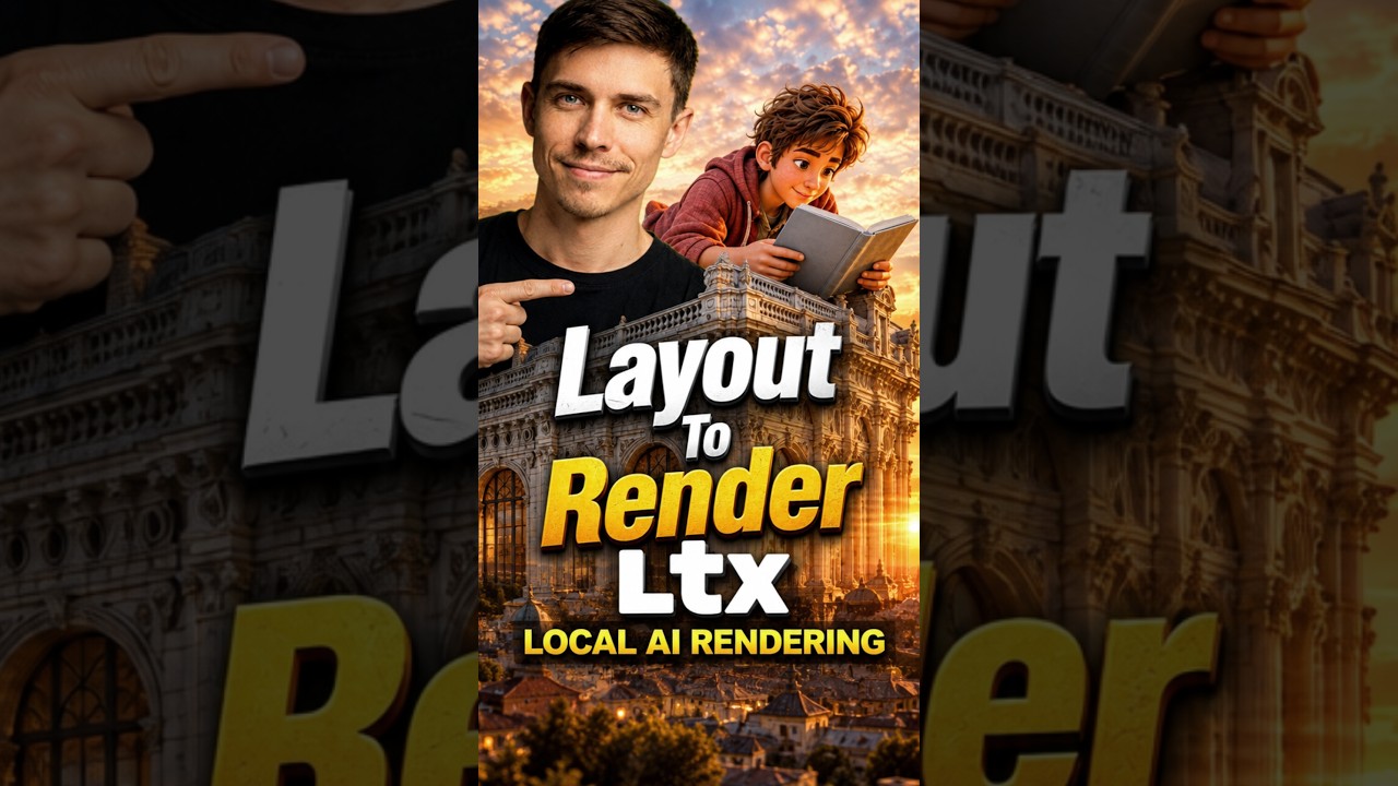 How to Use LTX + ComfyUI for Controlled Local AI Video | Layout to Render #fyp #shorts #ltx #comfyui