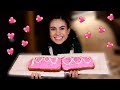Baking a cake for 1 million ♥♥