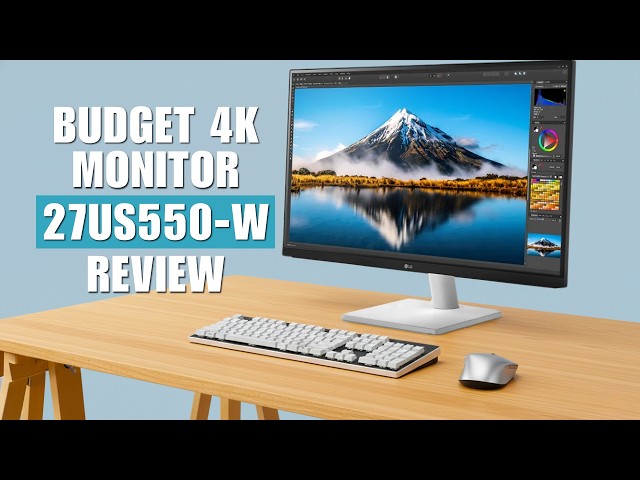 LG Budget 4K Monitor Review: LG 27US550-W - YouTube