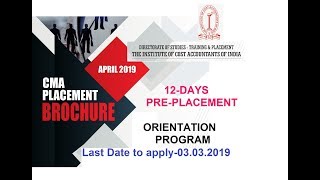 CMA Orientation Program 2019