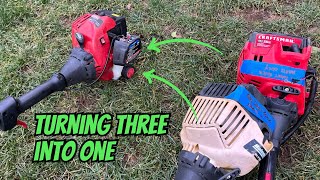 Fixing a Craftsman MTD 25cc Trimmer Using Parts From Two Dead Units - $20 Equipment Lot Ep.02