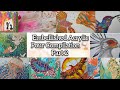 133 acrylic paint pour compilation with mixed media art for beginners by taslima maya art  pt 2 
